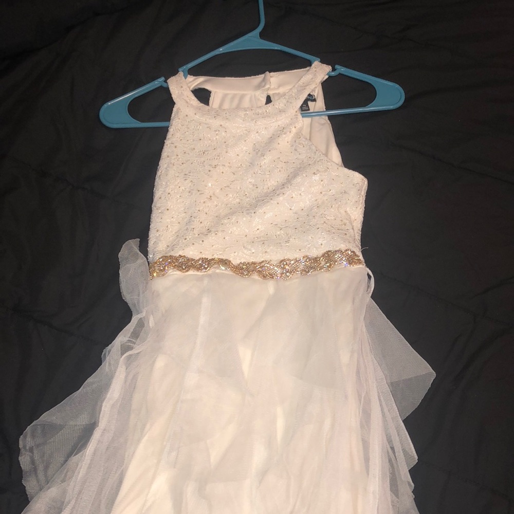 Floral white dress